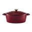 Barbary Oak Foundry 29cm Oval Cast Iron Casserole Limoges Blue