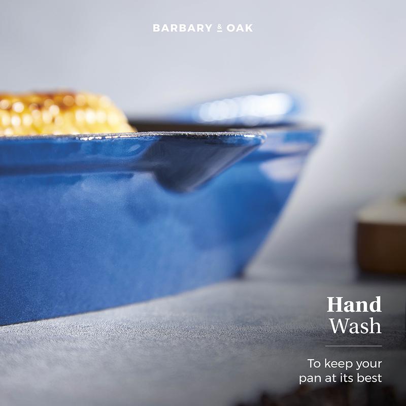 Barbary Oak 26cm Cast Iron Grill Pan