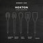 Hoxton 5 Piece Utensil Set with Holder Ash Wood