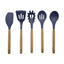 Foundry 5 Piece Utensil Set Limoges Blue
