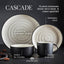 Barbary Oak Cascade 16 Piece Dinnerware Set - BO867006BLK