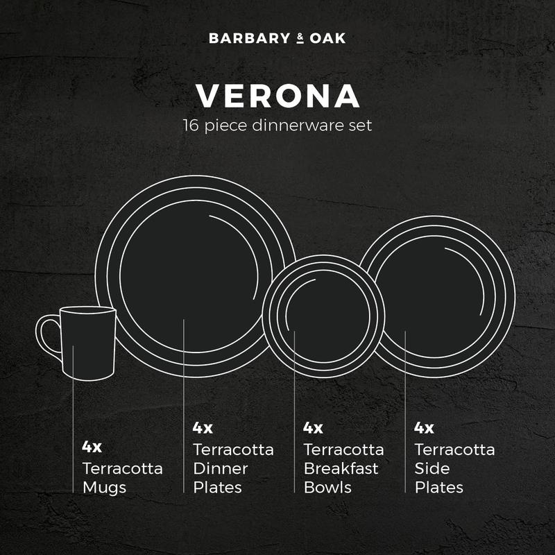 Verona 16 Piece Dinnerware Set