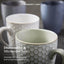 Barbary Oak Reef Honeycomb Mug Set of 4 Reactive Glaze - BO874013