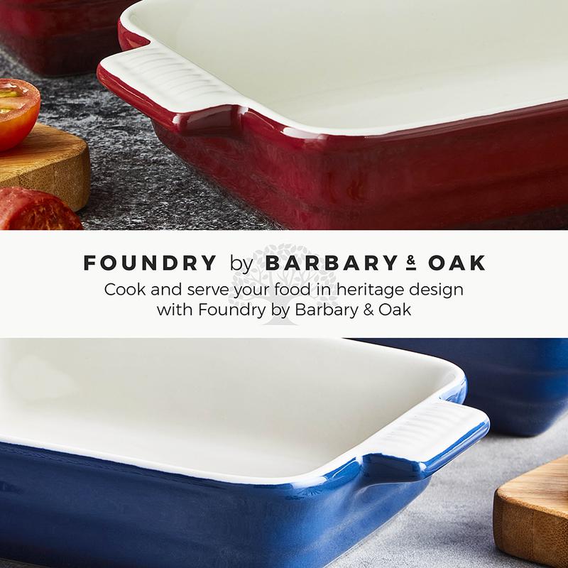 Barbary Oak Rectangular Oven Dish Set of 2
