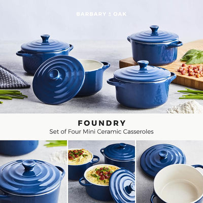 Barbary Oak Foundry 10cm Mini Casseroles Set of 4