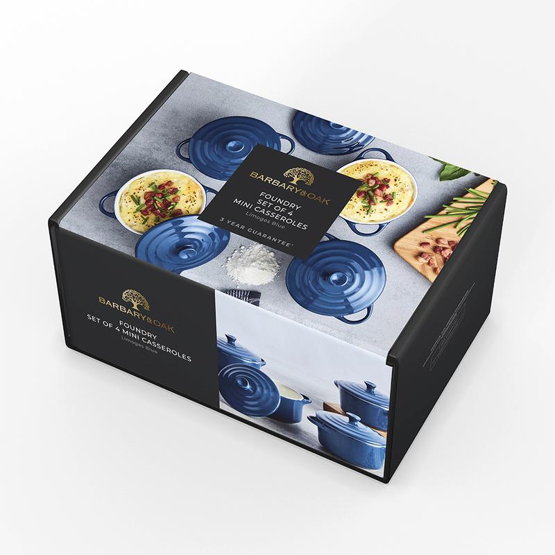 Barbary Oak Foundry 10cm Mini Casseroles Set of 4