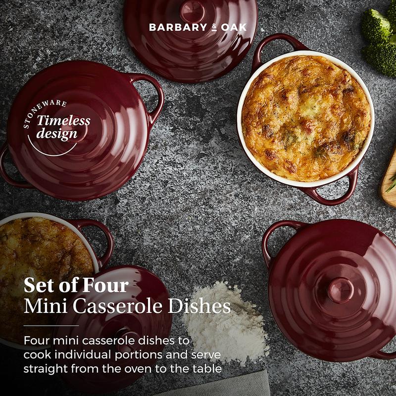 Barbary Oak Foundry 10cm Mini Casseroles Set of 4