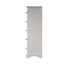 Essentials	BP Bedroom - White 5 Drawer Narrow Chest