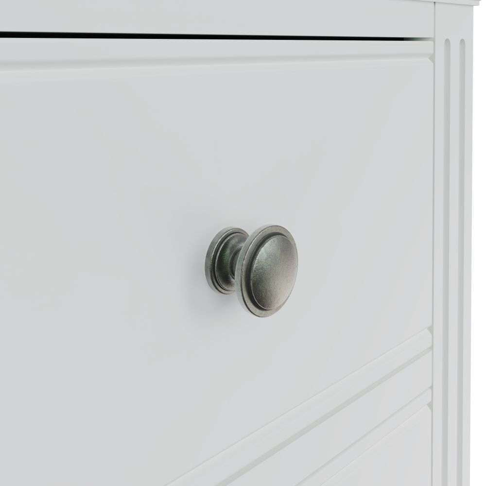 Essentials	BP Bedroom - White 5 Drawer Narrow Chest