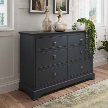 Essentials BP 6 Drawer Chest - Midnight Grey