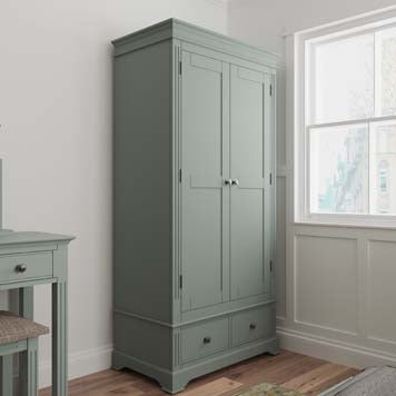 Essentials 2 Door Wardrobe - Cactus Green