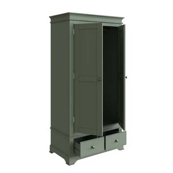 Essentials 2 Door Wardrobe - Cactus Green