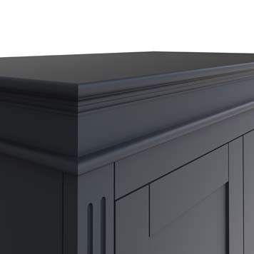 Essentials 2 Door Wardrobe - Midnight Grey
