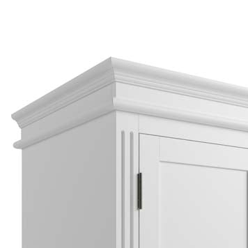 Essentials BP 2 Door Wardrobe - White