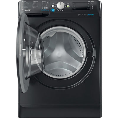Indesit 9Kg 1400 Spin Washing Machine - Black - BWE91496XKUKN