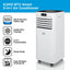 BLACK+DECKER Portable 9000 BTU 3-in-1 Smart Air Conditioner White - BXAC40025GB