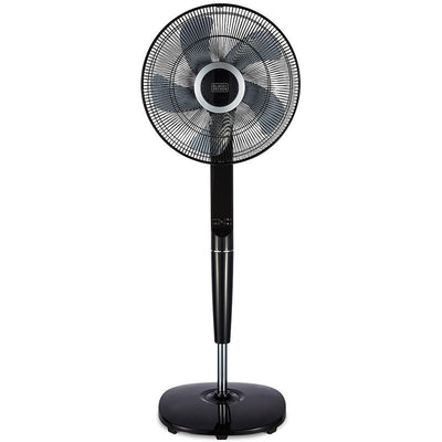 BLACK+DECKER 16 Inch Pedestal Fan with Figure 8 Oscillation and Timer Black - BXFP51006GB