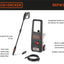 BLACK+DECKER 1500E Pressure Washer 120bar - BXPW1500E