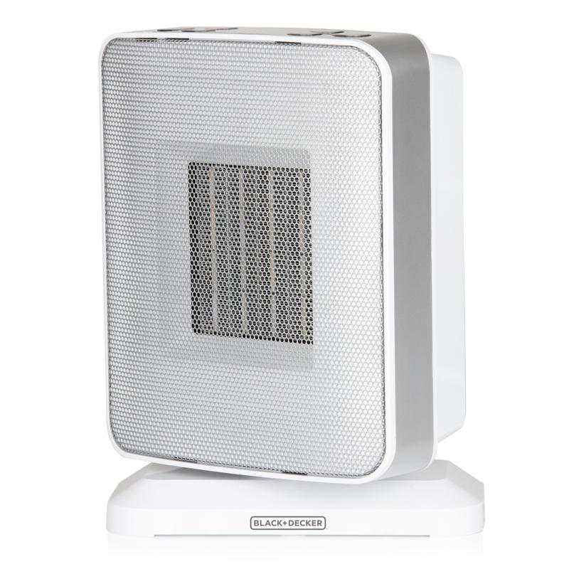 BLACK+DECKER 1.8KW Digital PTC Fan Heater with Timer and LED Display Silver