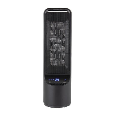 BLACK+DECKER 2KW Low Noise Ceramic Tower Heater with 12 Hour Timer Black