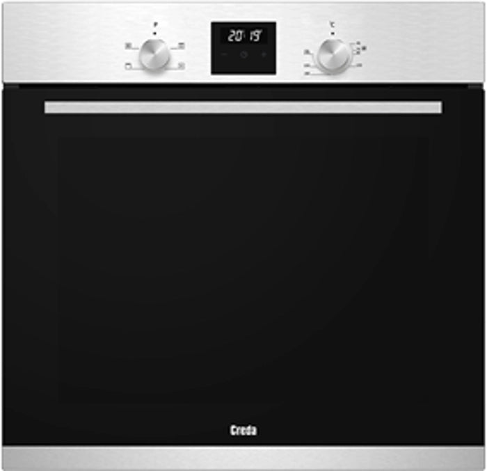 Creda C60BIFX Built-In Single Electric Fan Oven – Stainless Steel, Under-Counter Compatible