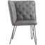 Essentials	Chair Collection Studded Back Grey Corner Bench