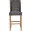 Essentials	Chair Collection - Button back stool with studs