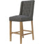 Essentials	Chair Collection - Button back stool with studs