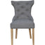 Essentials	Chair Collection - Winged Button Back Chair with metal ring