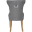 Essentials	Chair Collection - Winged Button Back Chair with metal ring