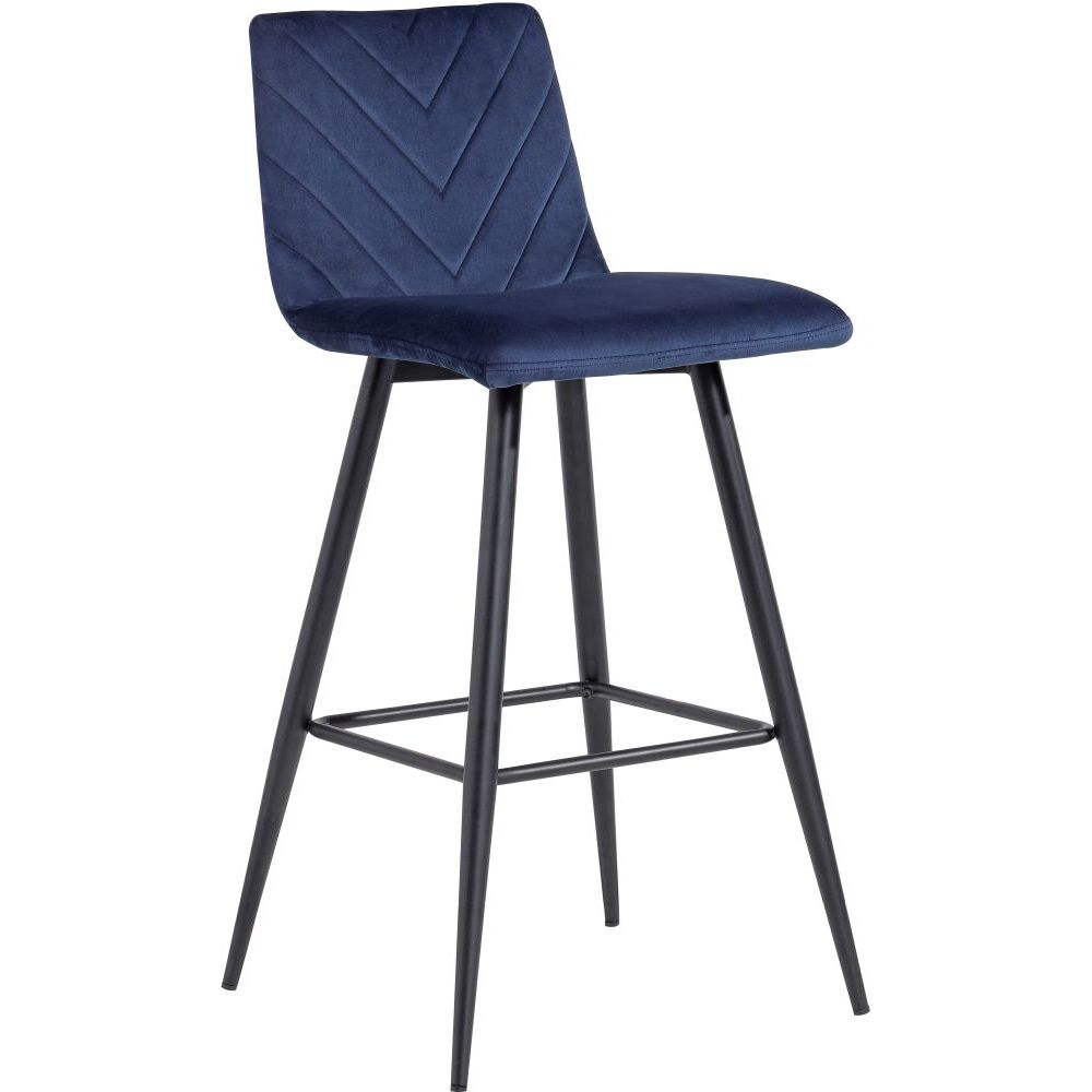 Essentials	Chair Collection - Velvet Bar Stool
