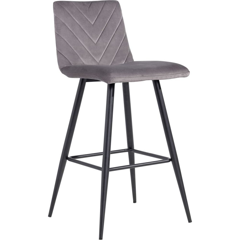 Essentials	Chair Collection - Velvet Bar Stool