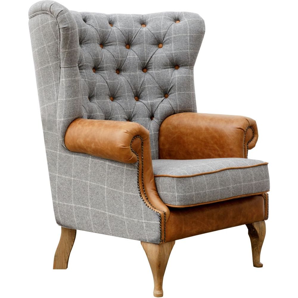Essentials	Chair Collection - Wrap Around Button Back Wing Chair