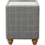 Essentials	Chair Collection - Button Top Side Table with Glass Inlay