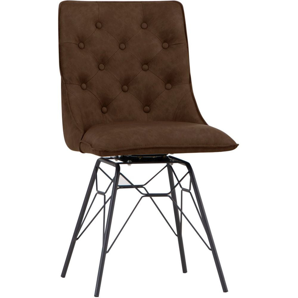 Essentials	Chair Collection - Studded Back Chair with Ornate Legs