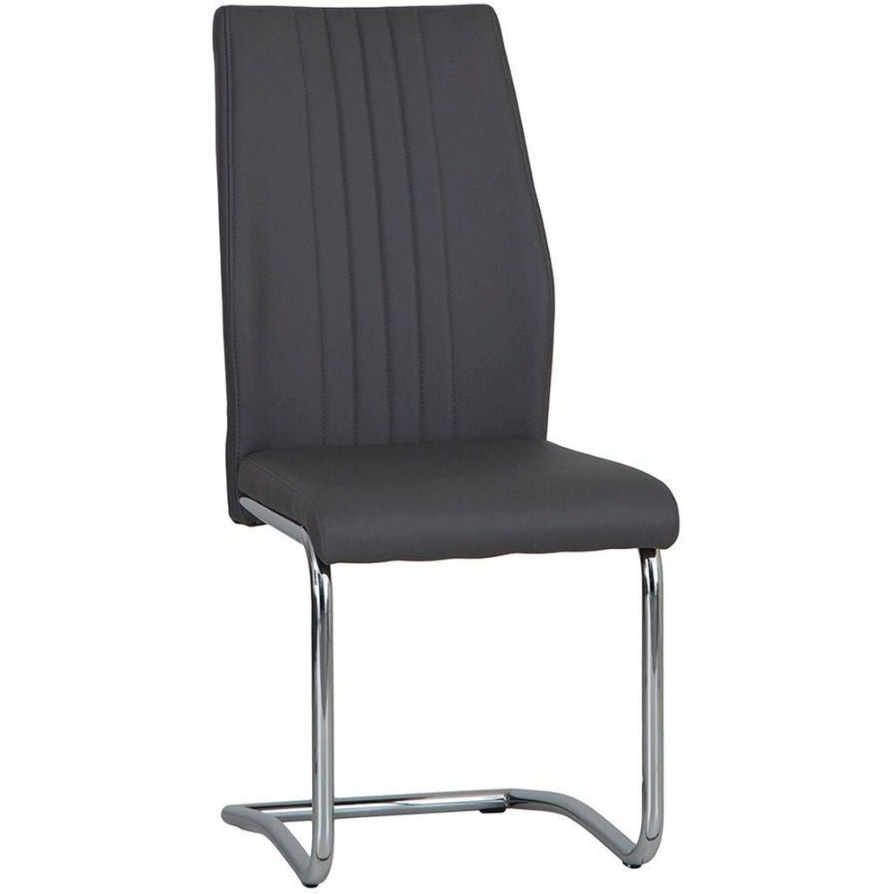 Essentials	Chair Collection - PU Dining Chair with Chrome Base