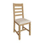 Essentials	CO Dining & Occasional	Ladder Back Chair- Fabric Medium Oak finish