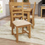 Essentials	CO Dining & Occasional	Ladder Back Chair- Fabric Medium Oak finish