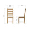 Essentials	CO Dining & Occasional	Ladder Back Chair- Fabric Medium Oak finish