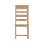 Essentials	CO Dining & Occasional	Ladder Back Chair Wooden Seat Medium Oak finish