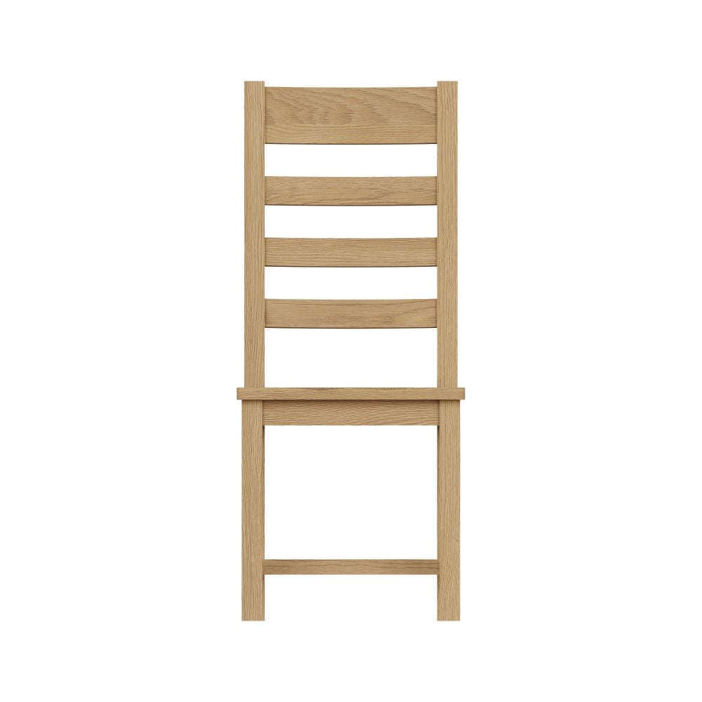 Essentials	CO Dining & Occasional	Ladder Back Chair Wooden Seat Medium Oak finish