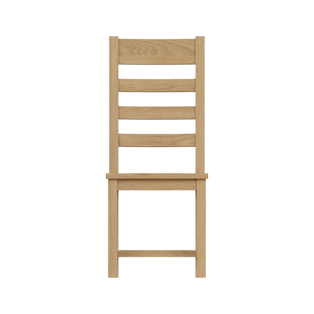 Essentials	CO Dining & Occasional	Ladder Back Chair Wooden Seat Medium Oak finish