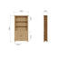 Essentials	CO Dining & Occasional	Large Bookcase Medium Oak finish