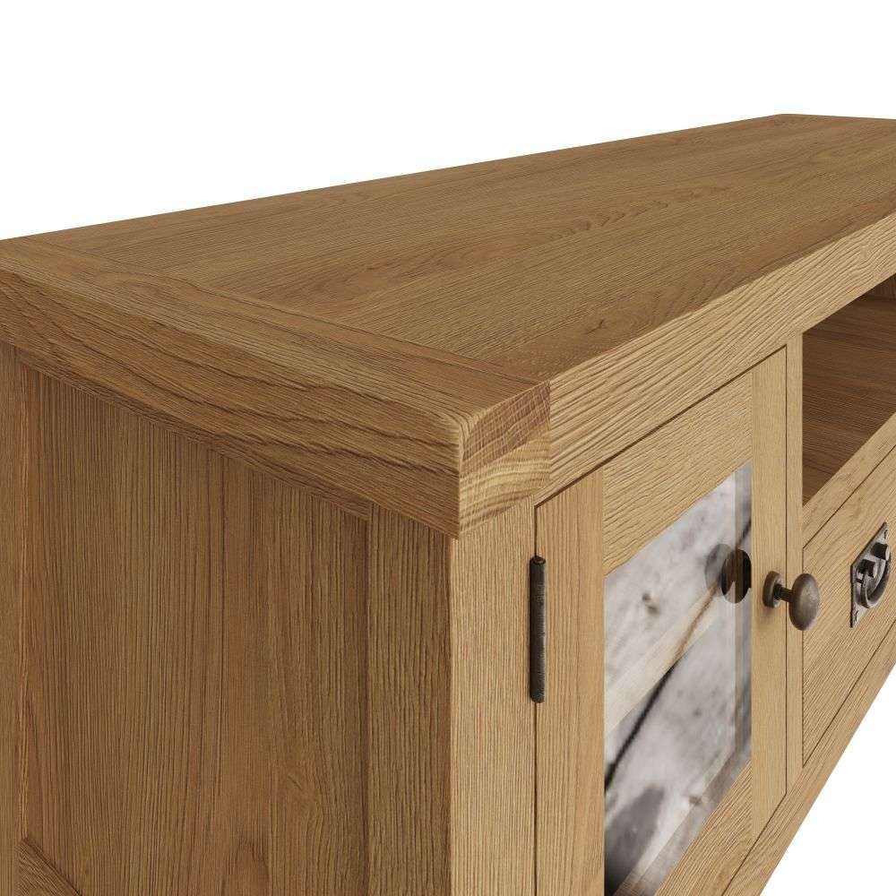 Essentials	CO Dining & Occasional	Large TV Unit Medium Oak finish