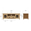 Essentials	CO Dining & Occasional	Large TV Unit Medium Oak finish