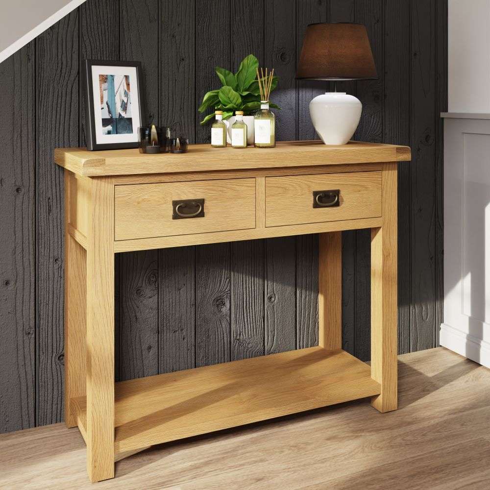 Essentials	CO Dining & Occasional	Medium Console Table Medium Oak finish