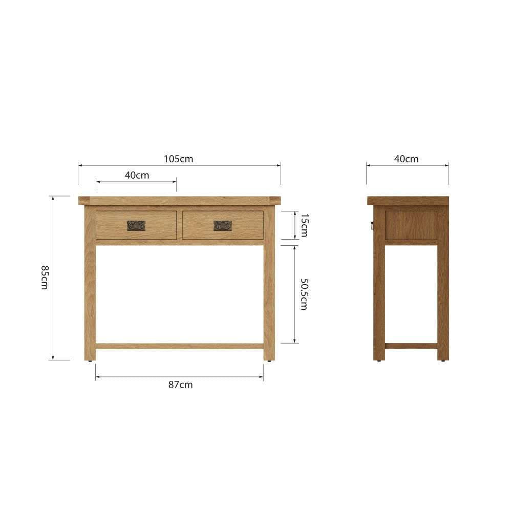 Essentials	CO Dining & Occasional	Medium Console Table Medium Oak finish