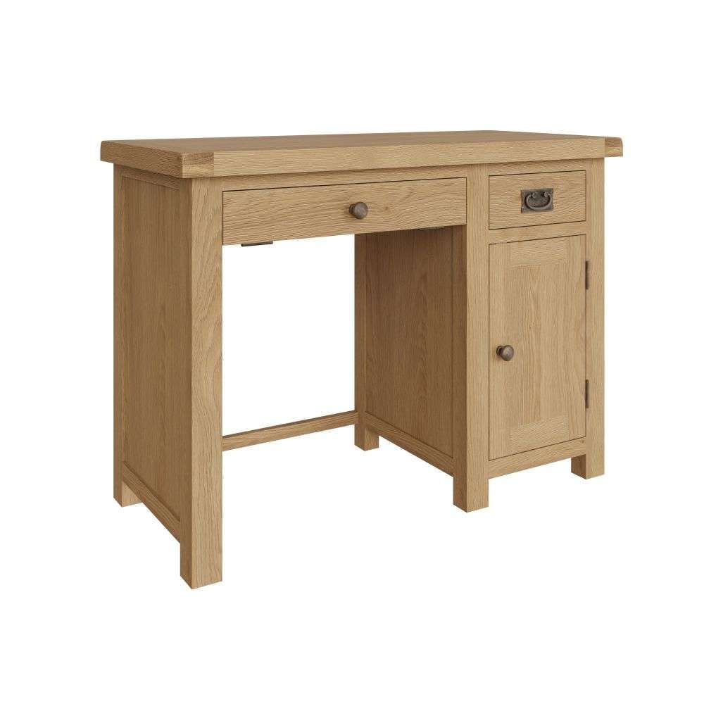 Essentials	CO Dining & Occasional	Single Computer Desk Medium Oak finish