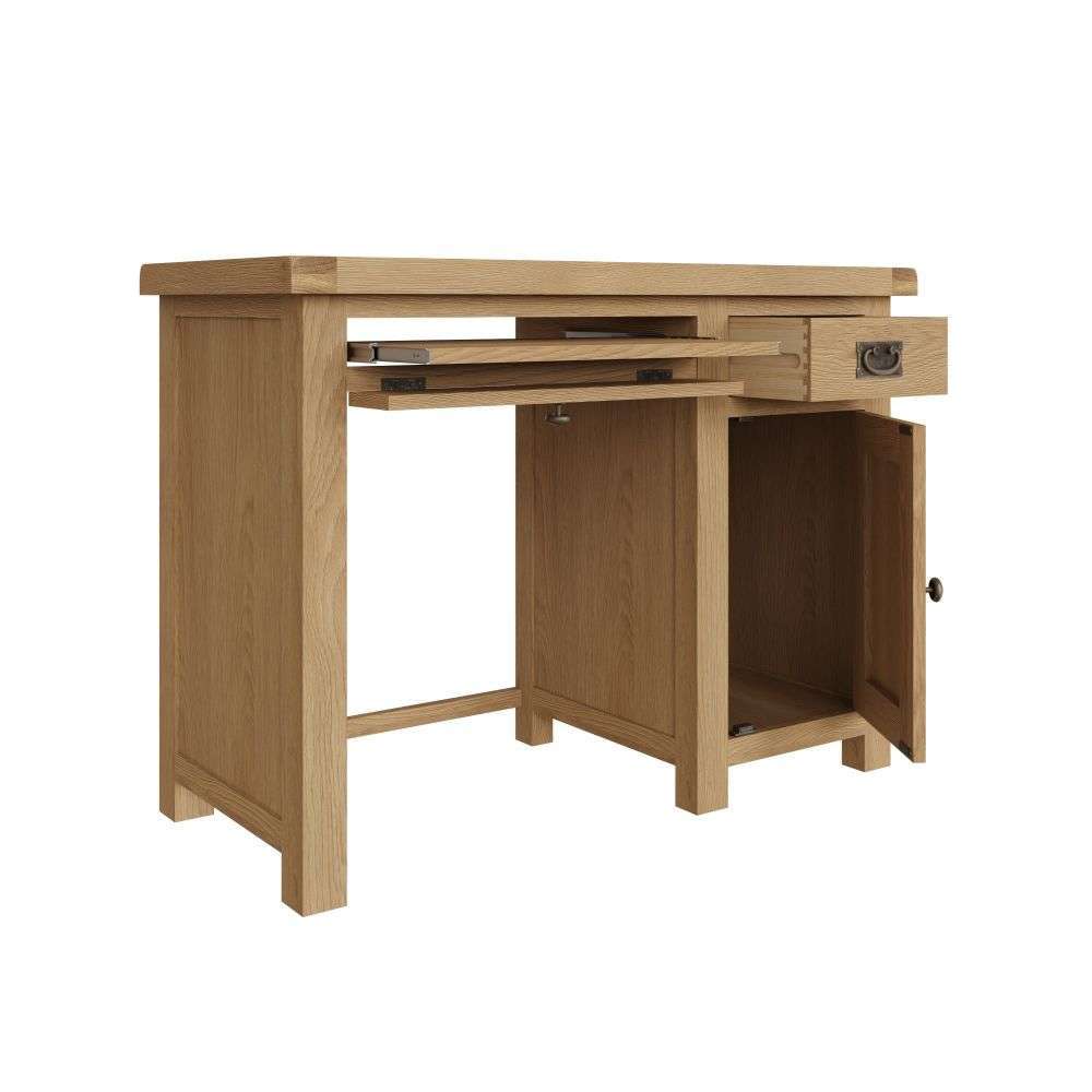Essentials	CO Dining & Occasional	Single Computer Desk Medium Oak finish