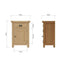 Essentials	CO Dining & Occasional	Small Cupboard Medium Oak finish